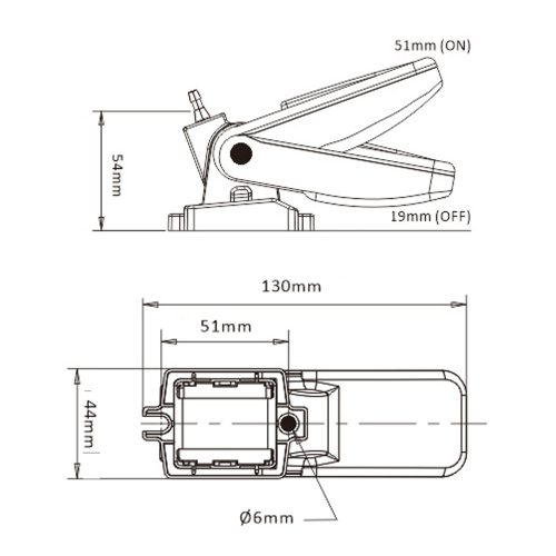 Úszókapcsoló billenő 20A SEAFLO